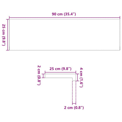 Nášlapy Na Schody 2 Ks Světle Hnědé 90X25X2 Cm Masivní Dub