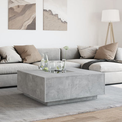 Konferenční Stolek S Infinity Led Betonově Šedý 100X100X40 Cm