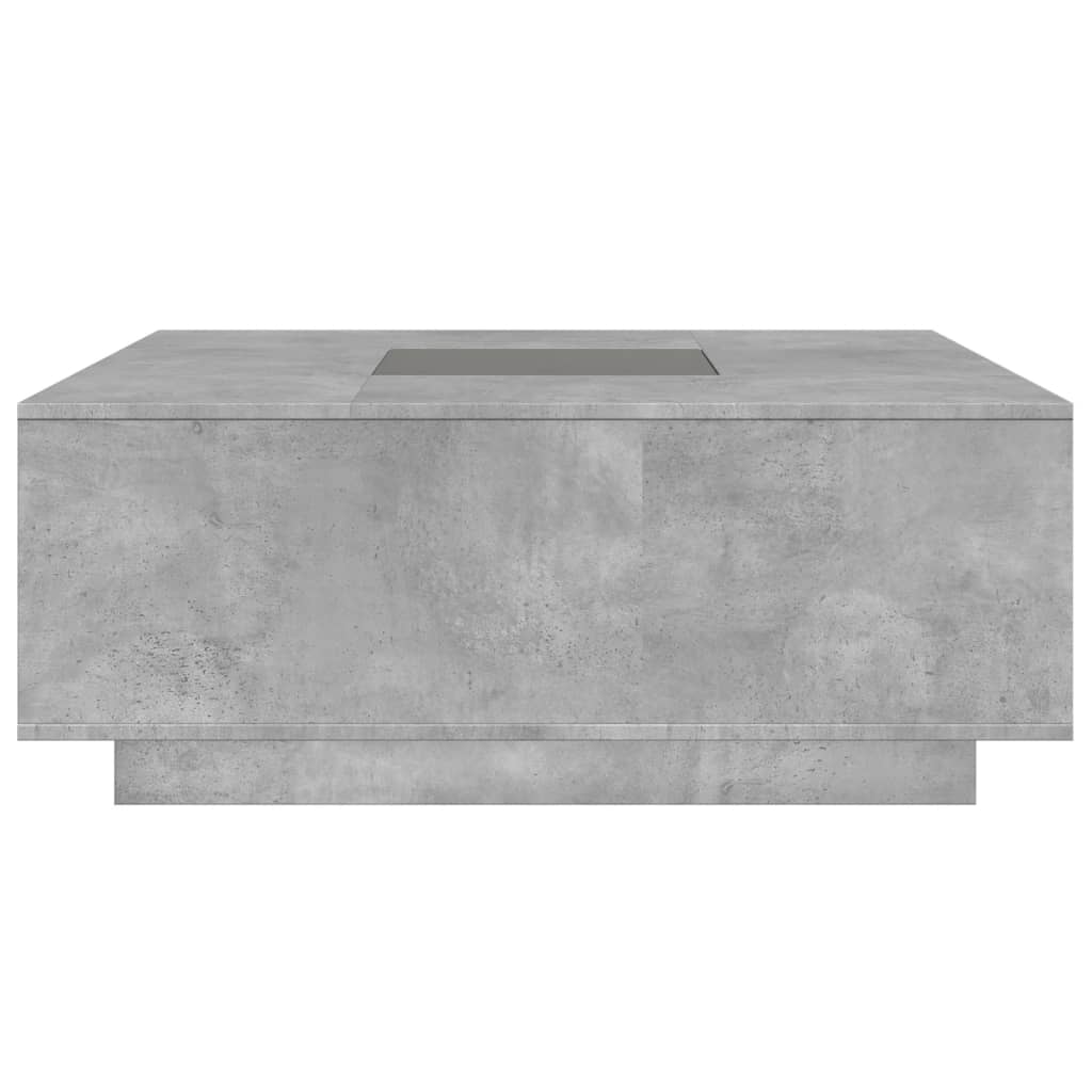 Konferenční Stolek S Infinity Led Betonově Šedý 100X100X40 Cm
