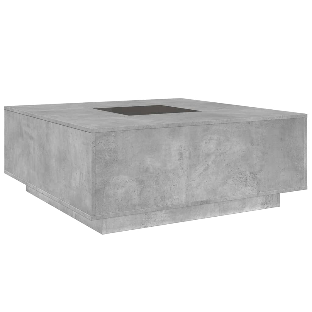 Konferenční Stolek S Infinity Led Betonově Šedý 100X100X40 Cm