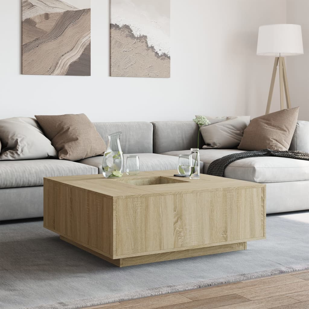 Konferenční Stolek 100X100X40 Cm Kompozitní Dřevo