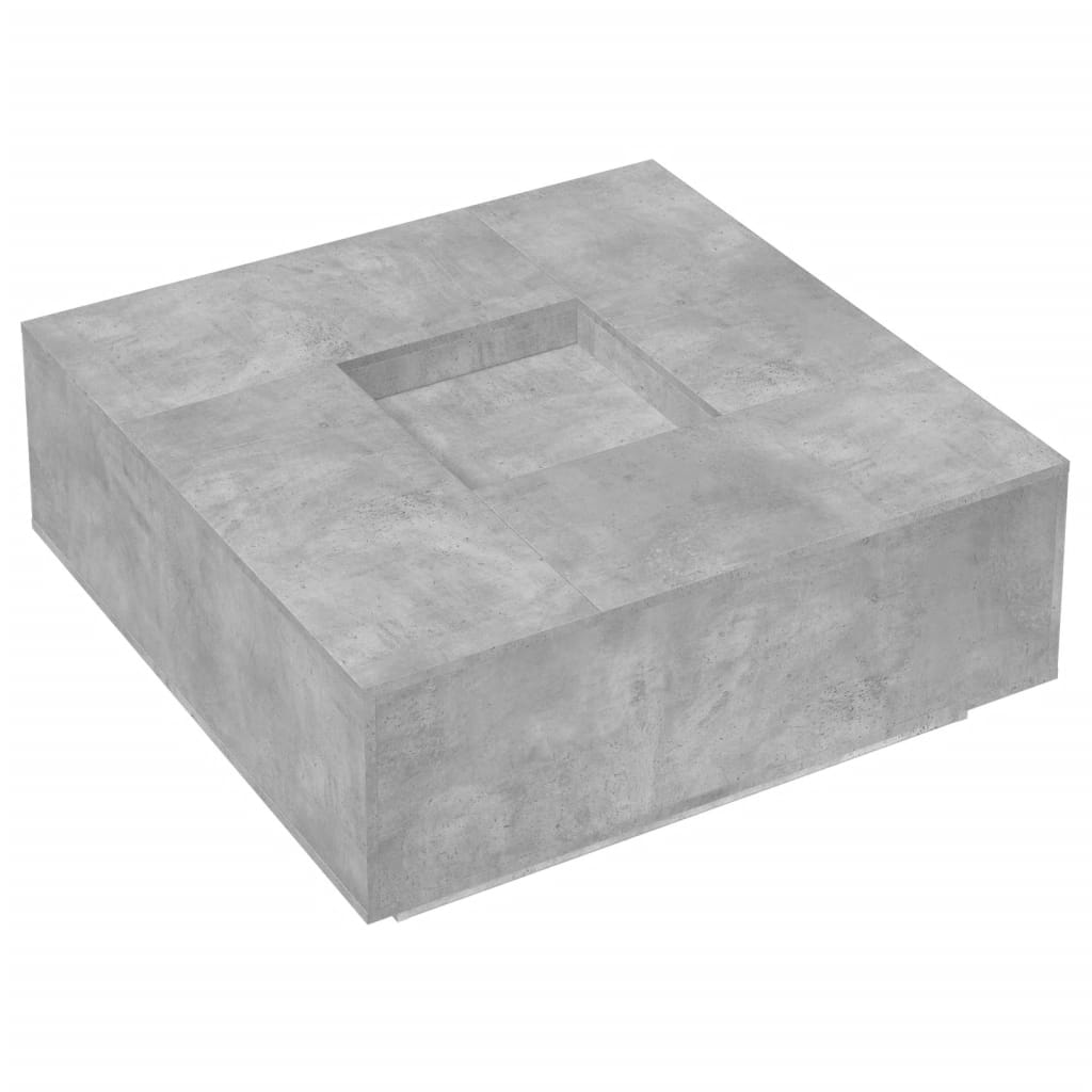 Konferenční Stolek Betonově Šedý 100X100X40 Cm Kompozitní Dřevo