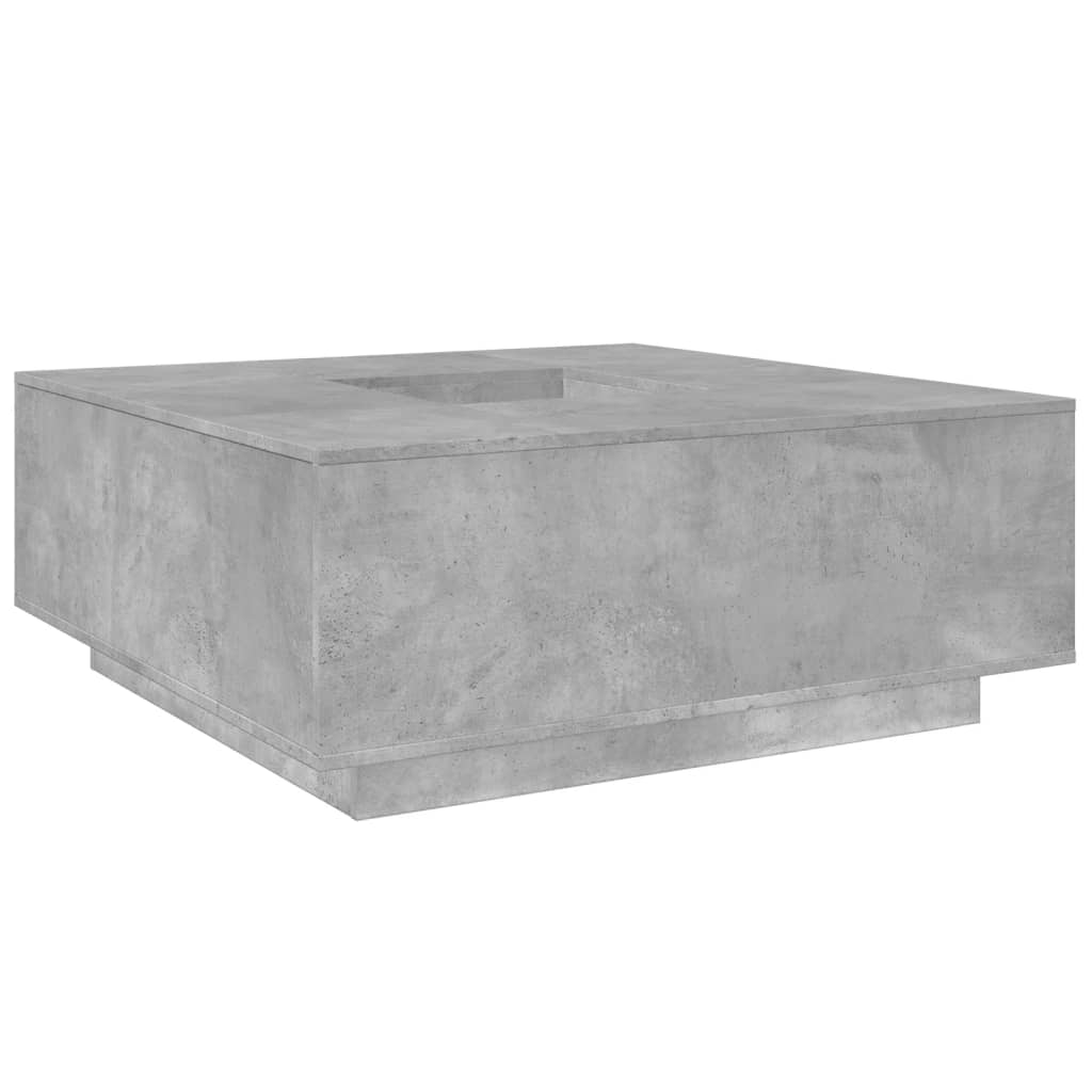 Konferenční Stolek Betonově Šedý 100X100X40 Cm Kompozitní Dřevo