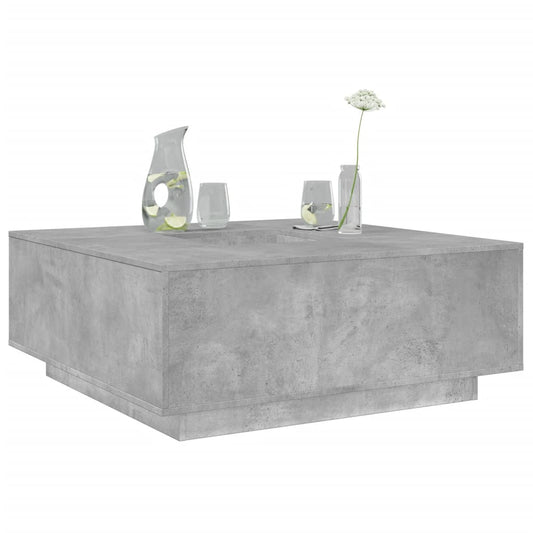 Konferenční Stolek Betonově Šedý 100X100X40 Cm Kompozitní Dřevo