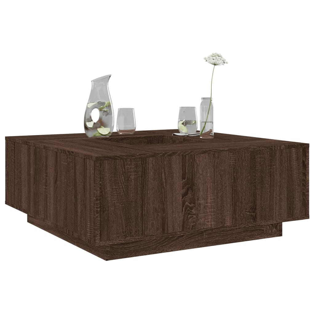 Konferenční Stolek 100X100X40 Cm Kompozitní Dřevo