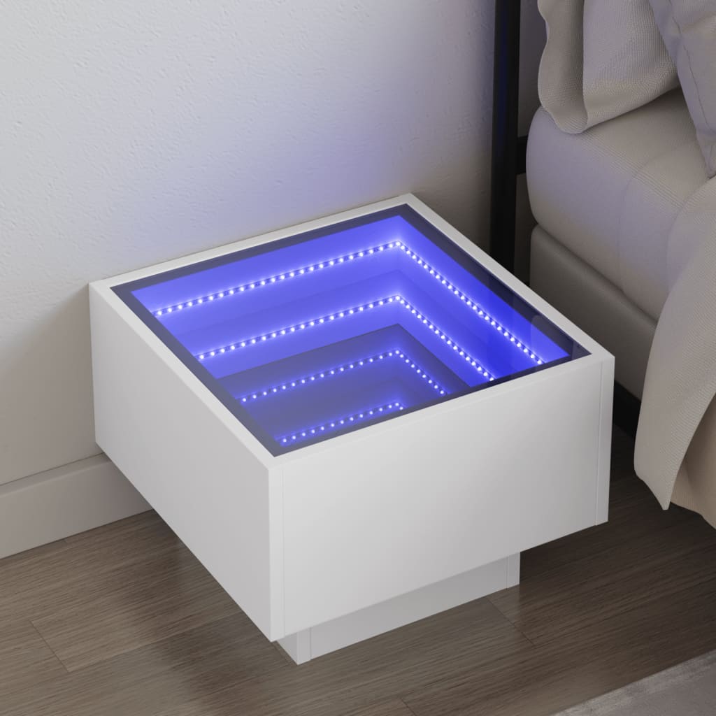 Noční Stolek S Infinity Led 40 X 40 X 30 Cm