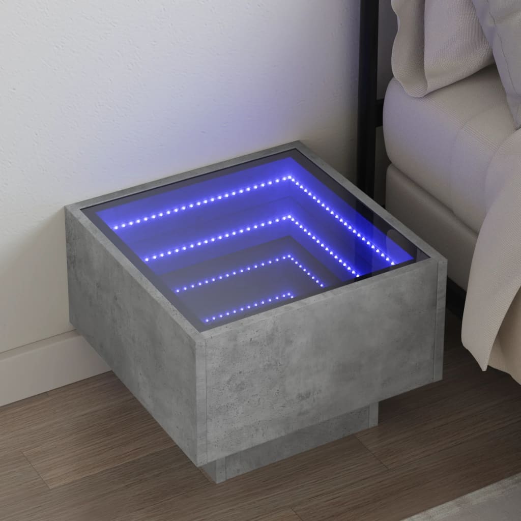 Noční Stolek S Infinity Led 40 X 40 X 30 Cm