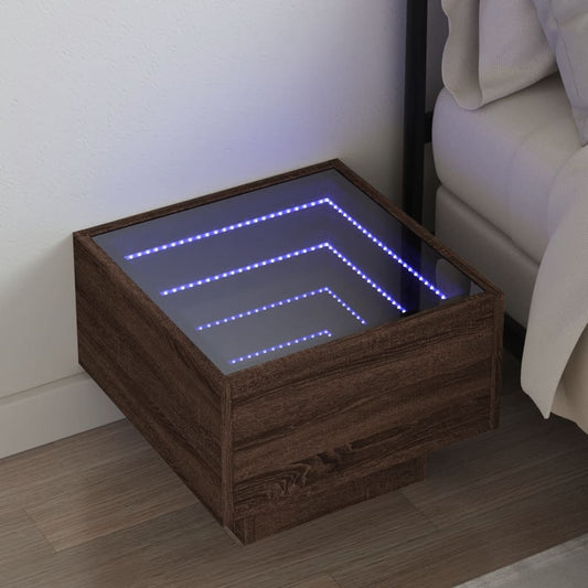 Noční Stolek S Infinity Led 40 X 40 X 30 Cm