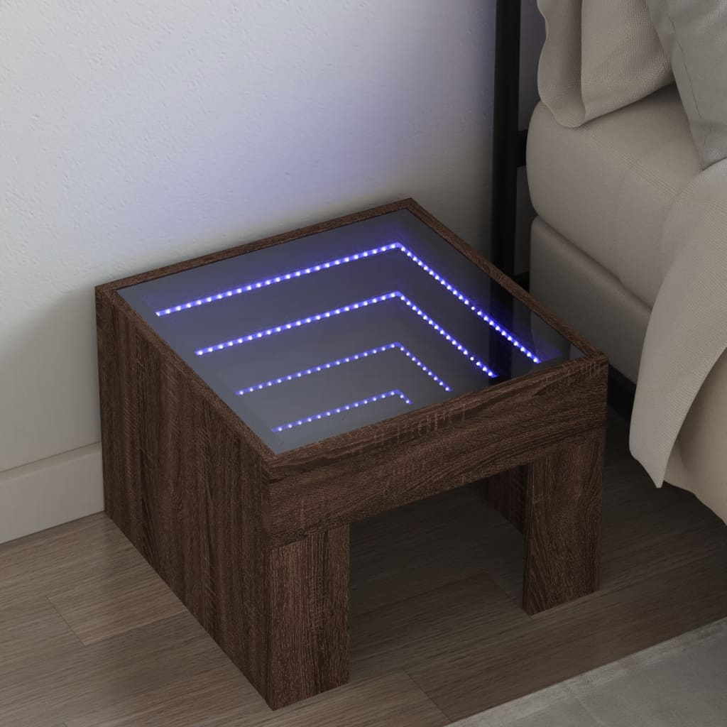Noční Stolek S Infinity Led 40 X 40 X 30 Cm