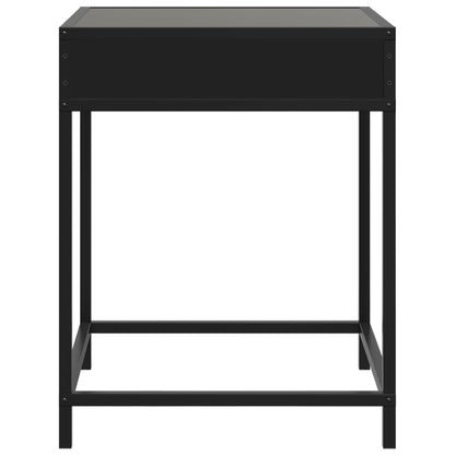 Noční Stolek S Infinity Led Černý 40 X 40 X 51 Cm