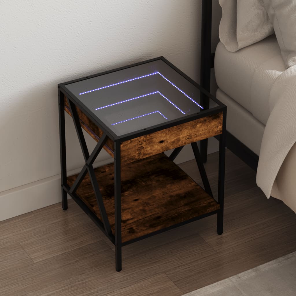Noční Stolek S Infinity Led 40 X 40 X 49 Cm