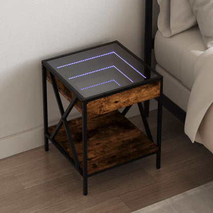Noční Stolek S Infinity Led 40 X 40 X 49 Cm