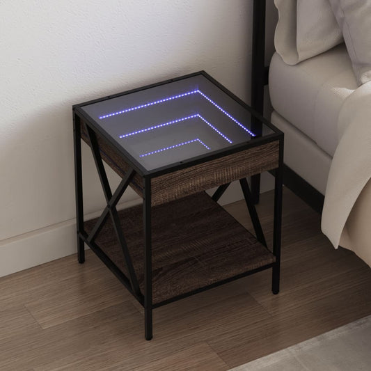 Noční Stolek S Infinity Led 40 X 40 X 49 Cm