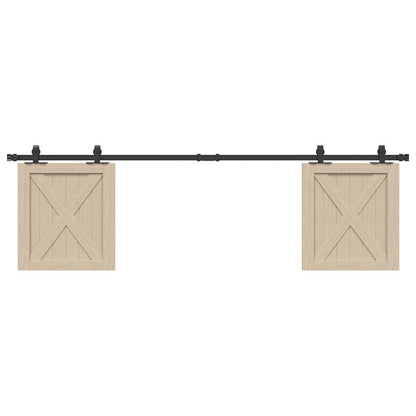 Kování Pro Posuvné Dveře Skříně Uhlíková Ocel Černá