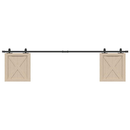 Kování Pro Posuvné Dveře Skříně Uhlíková Ocel Černá