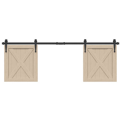 Kování Pro Posuvné Dveře Skříně Uhlíková Ocel Černá