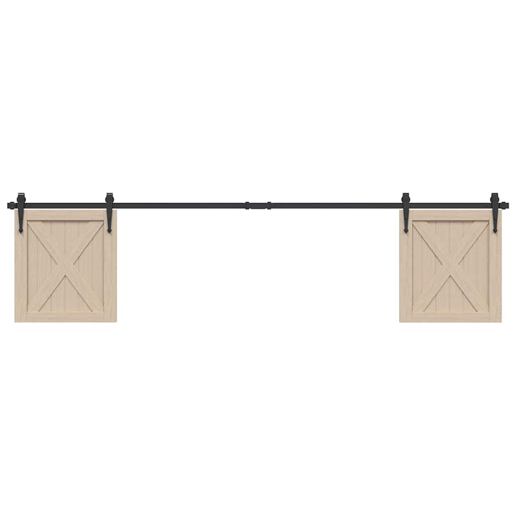 Kování Pro Posuvné Dveře Skříně Uhlíková Ocel Černá