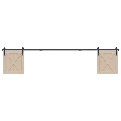 Kování Pro Posuvné Dveře Skříně Uhlíková Ocel Černá