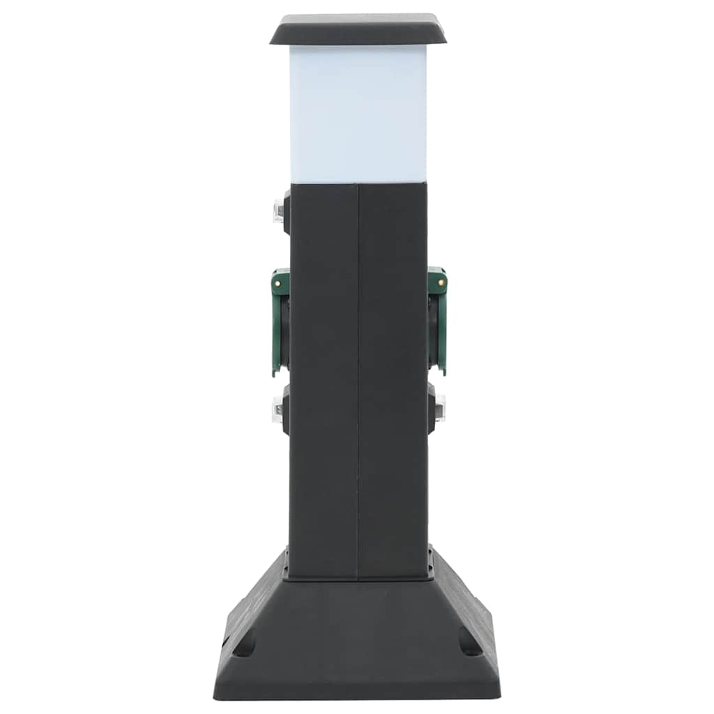 Venkovní Zásuvkový Sloupek Lampa A Hrot 2Cestný 16X16X39,5 Cm