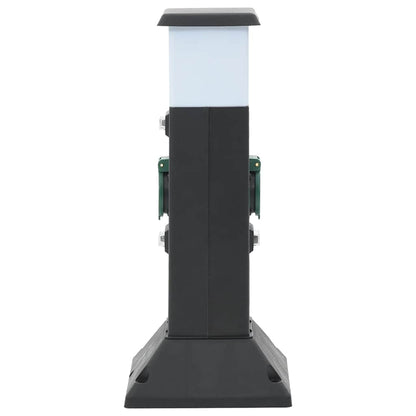 Venkovní Zásuvkový Sloupek Lampa A Hrot 2Cestný 16X16X39,5 Cm