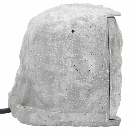 Venkovní Zásuvka S Hrotem 4Cestná Kamenný Vzhled Šedá