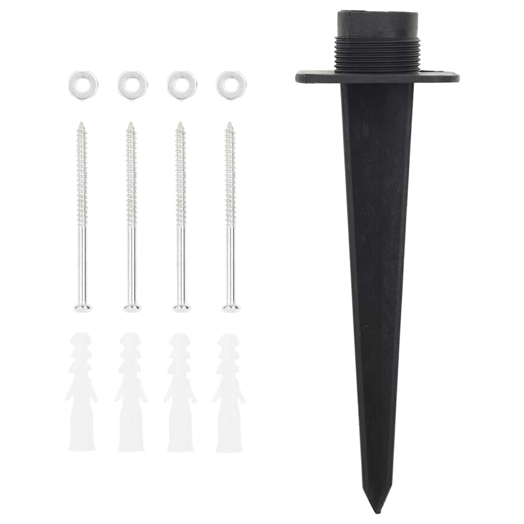 Venkovní Zásuvka S Hrotem 4Cestná Kamenný Vzhled Šedá