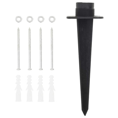 Venkovní Zásuvka S Hrotem 4Cestná Kamenný Vzhled Šedá