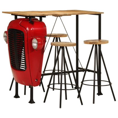 Barový Set 5 Kusů Z Masivního Mangovníku