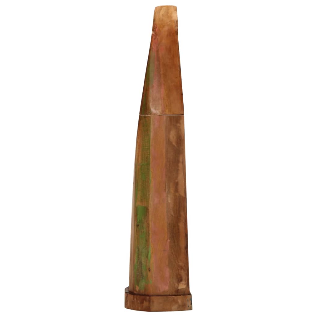 Police Ve Tvaru Loďky 39X27X127 Cm Masivní Recyklované Dřevo