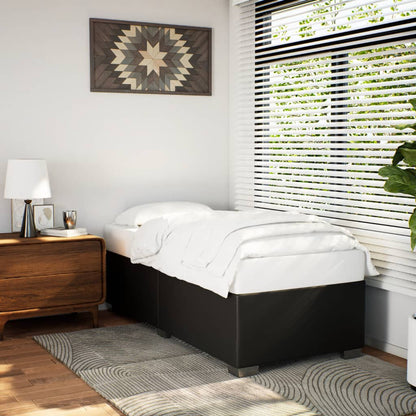 Rám Postele Černý Umělá Kůže