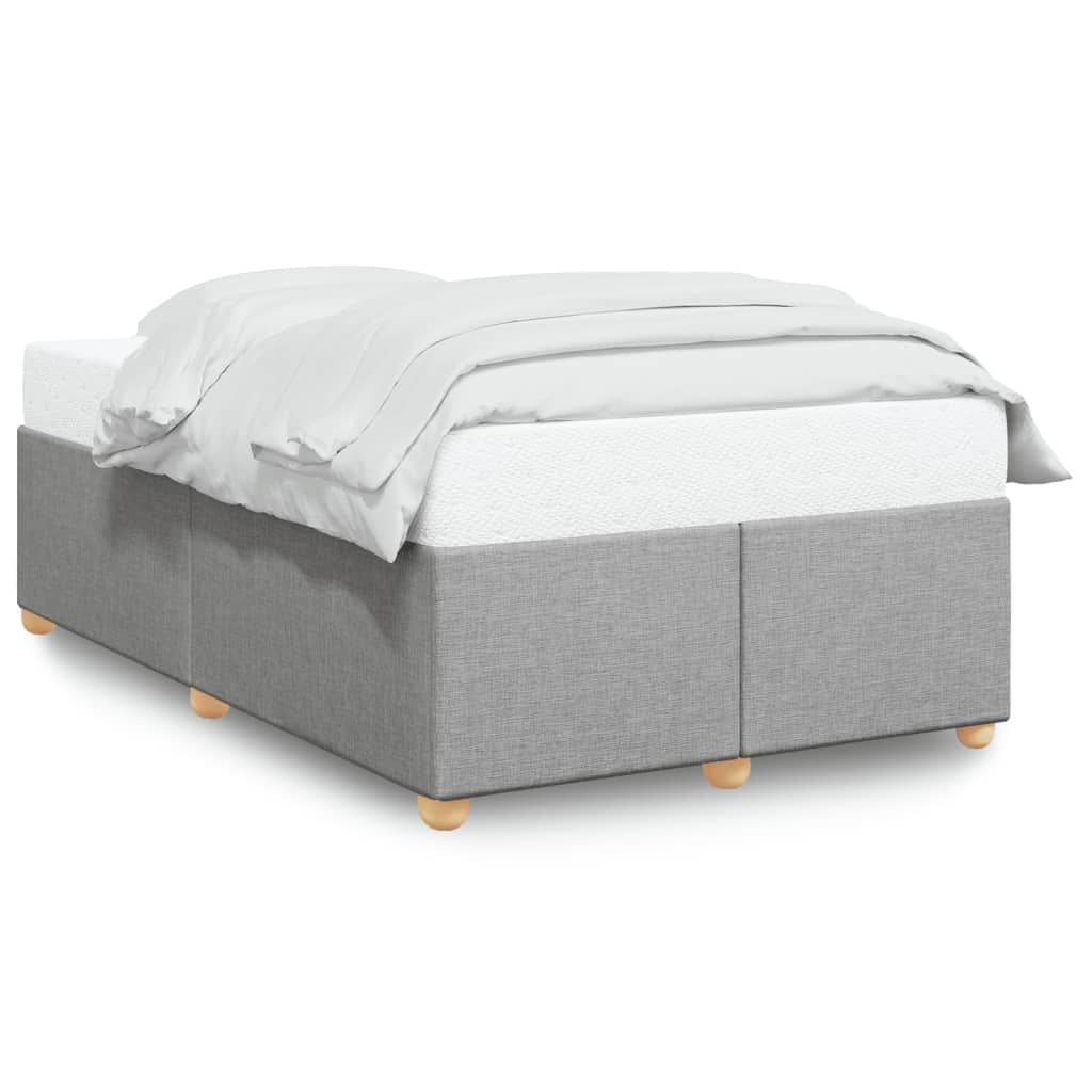 Rám Postele Bez Matrací Krémově Textil