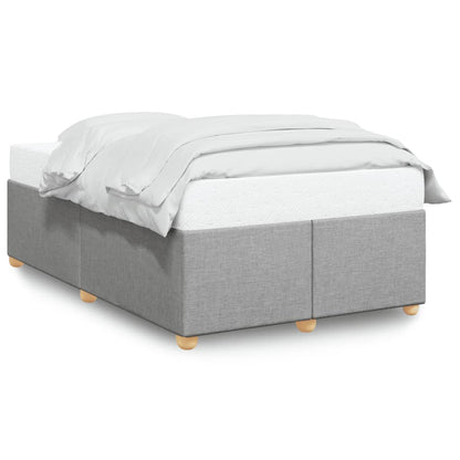 Rám Postele Bez Matrací Krémově Textil