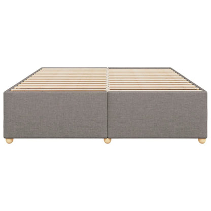 Rám Postele Bez Matrace Taupe 200 X 200 Cm Textil