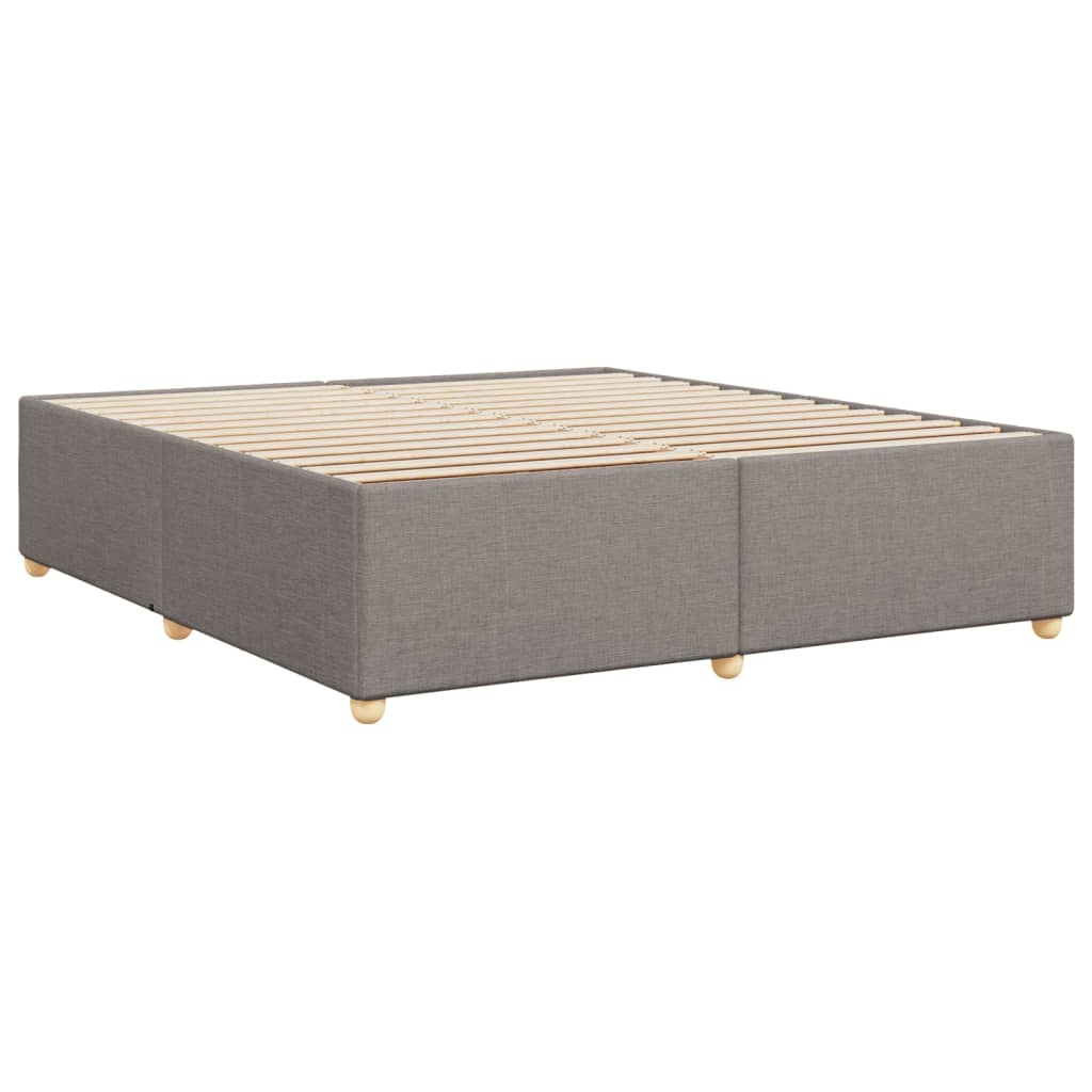 Rám Postele Bez Matrace Taupe 200 X 200 Cm Textil