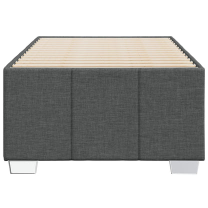Rám Postele Bez Matrace Tmavě Šedá 80 X 200 Cm Textil