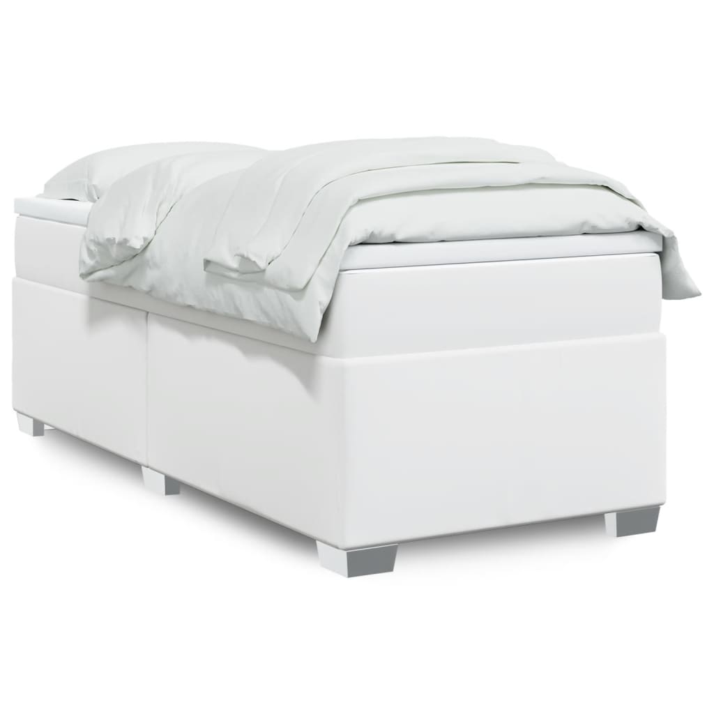 Box Spring Postel S Matrací Umělá Kůže