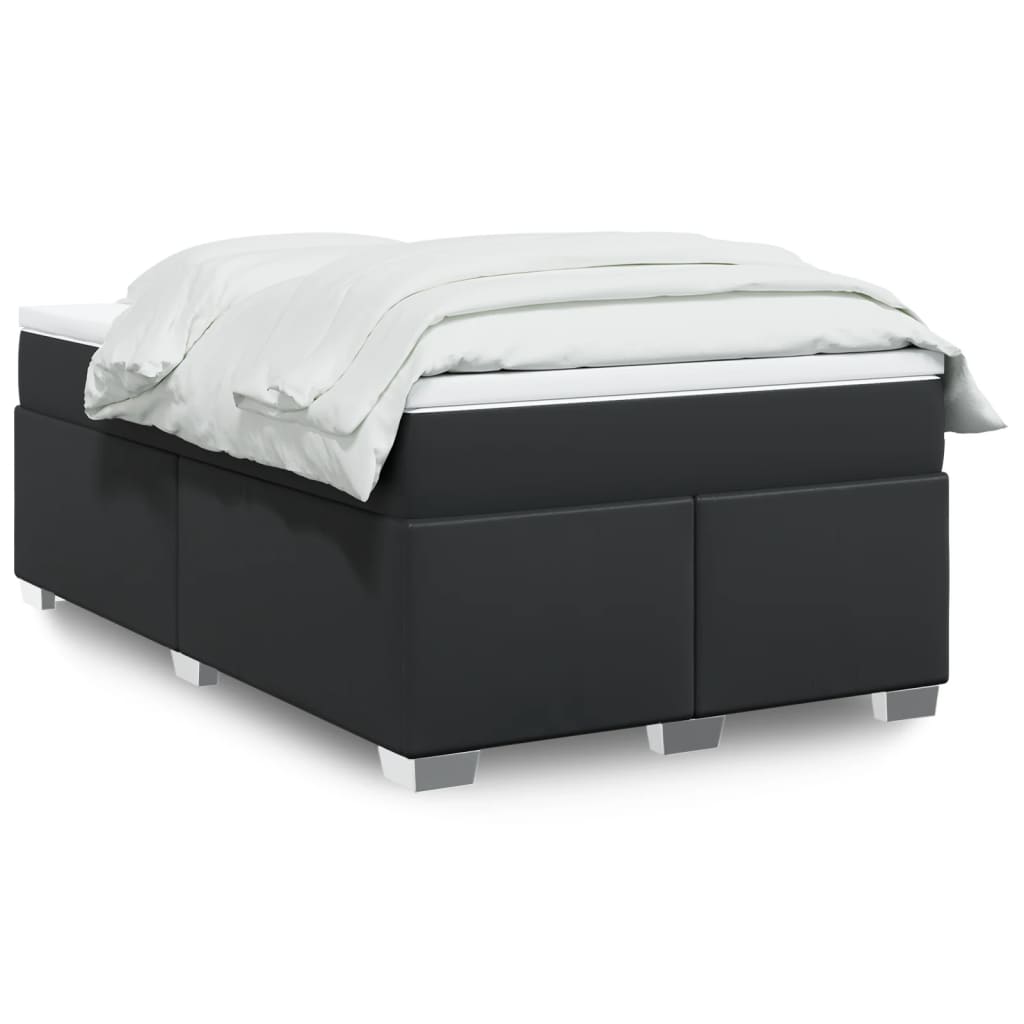 Box Spring Postel S Matrací Umělá Kůže