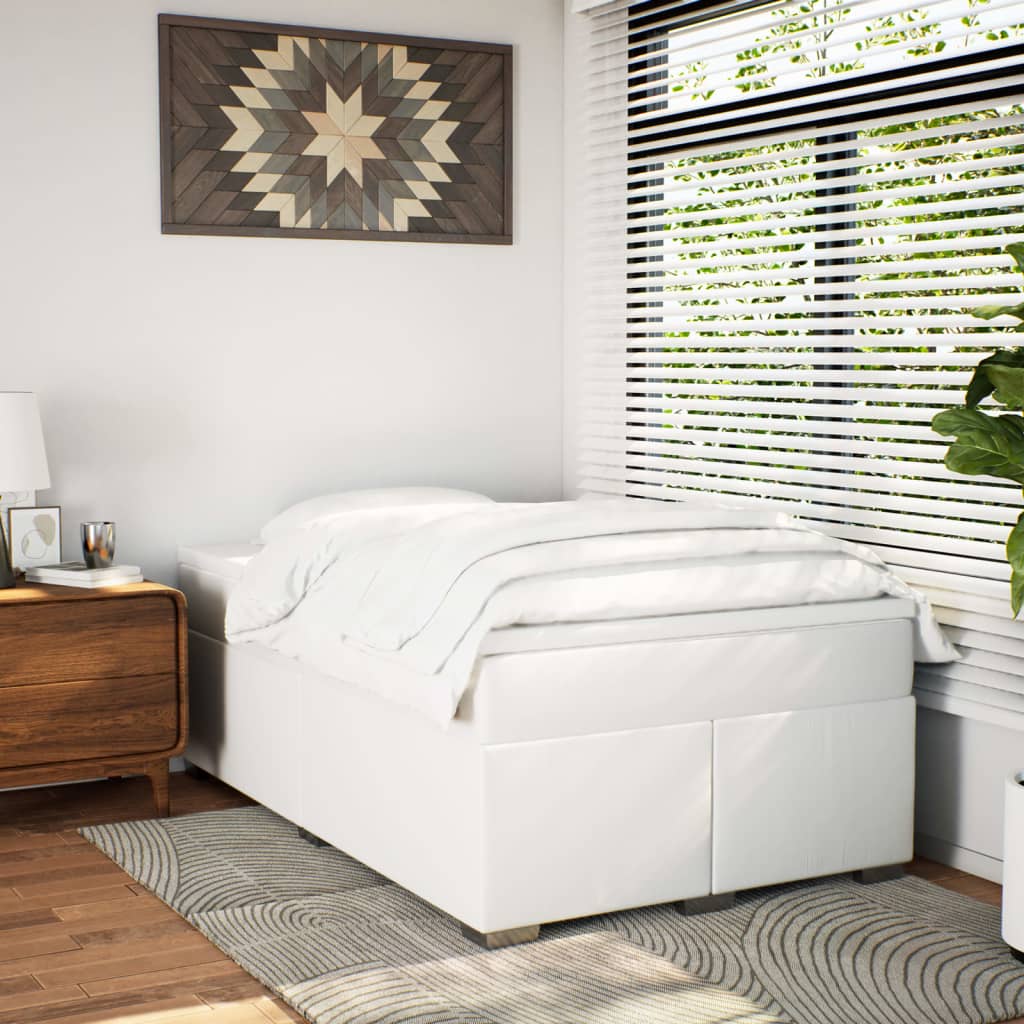 Box Spring Postel S Matrací Umělá Kůže