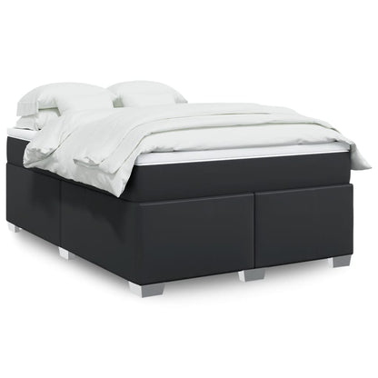 Box Spring Postel S Matrací Umělá Kůže