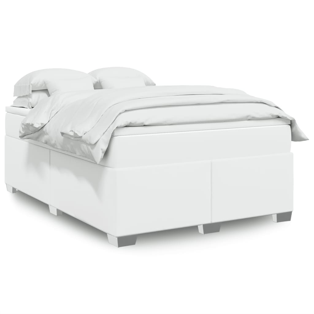 Box Spring Postel S Matrací Umělá Kůže