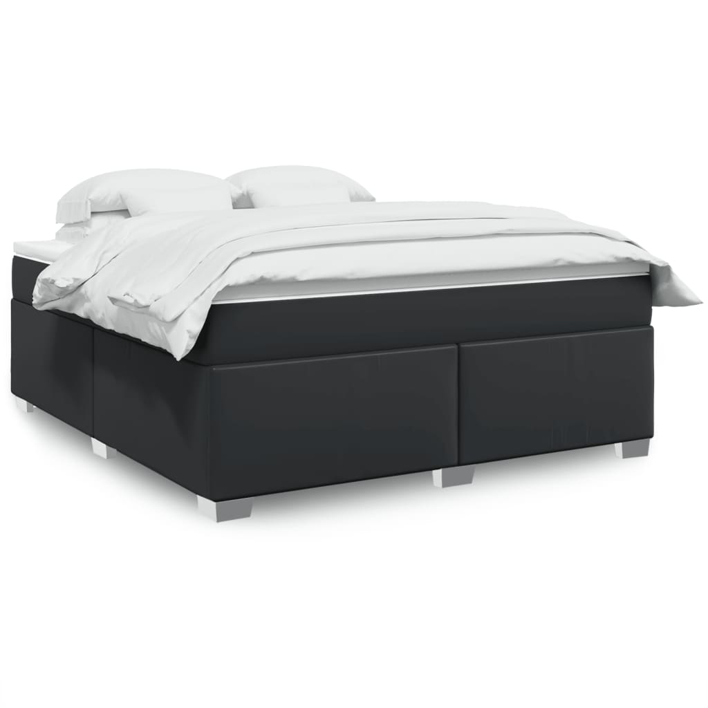 Box Spring Postel S Matrací Umělá Kůže