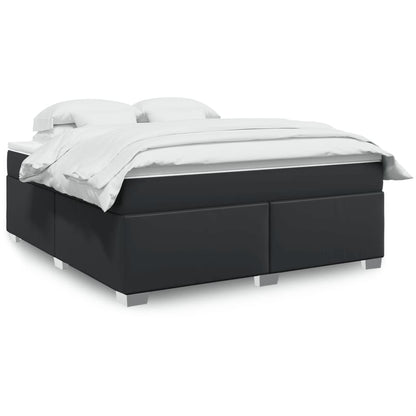 Box Spring Postel S Matrací Umělá Kůže