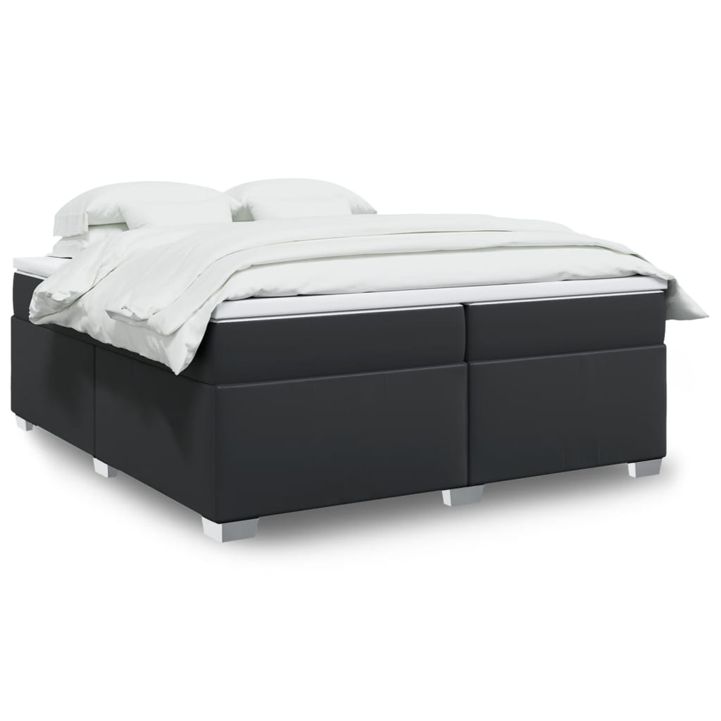 Box Spring Postel S Matrací Umělá Kůže
