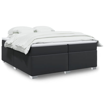 Box Spring Postel S Matrací Umělá Kůže