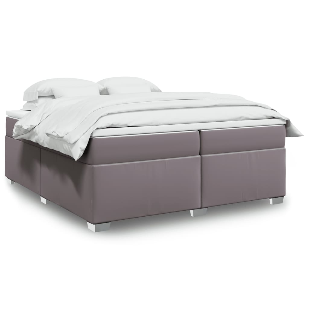 Box Spring Postel S Matrací Umělá Kůže