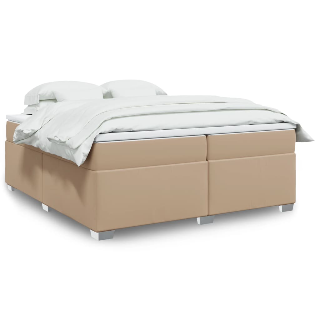 Box Spring Postel S Matrací Umělá Kůže