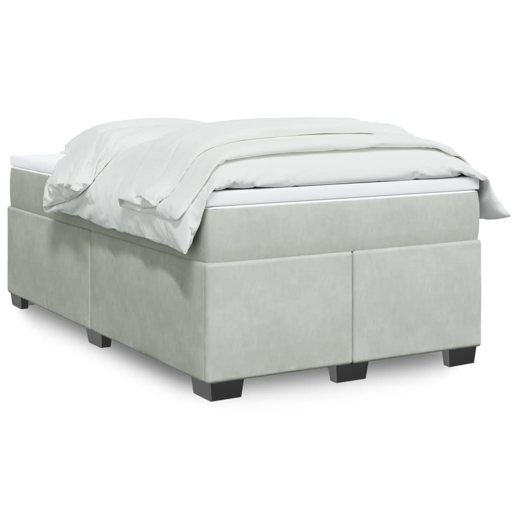 Box Spring Postel S Matrací Samet
