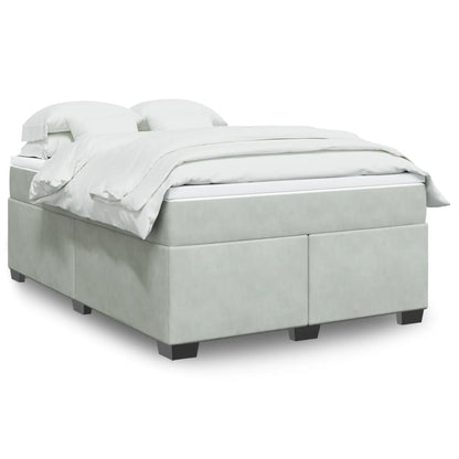 Box Spring Postel S Matrací Samet