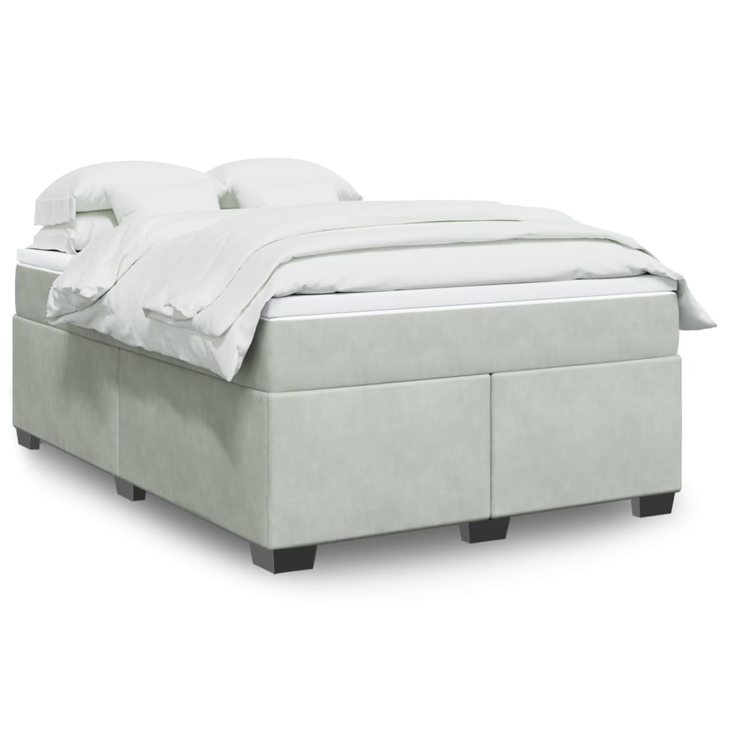Box Spring Postel S Matrací Samet