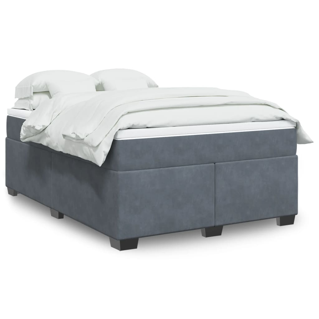 Box Spring Postel S Matrací Samet